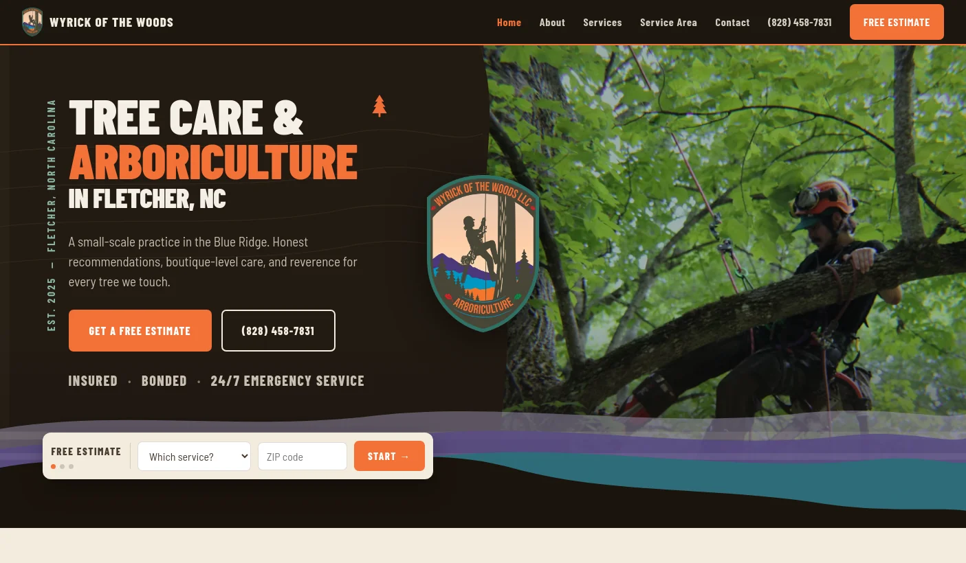Wyrick of the Woods website